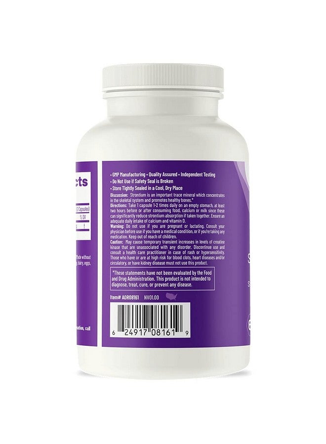 AOR, Strontium Support II, Mineral Support for Bone Health, Vegan, Non-GMO (60 Caps) - Image 2