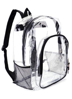Clear Backpack See Through Backpack Transparent Bookbag Heavy Duty Clear Backpacks for School,Work,Security,College