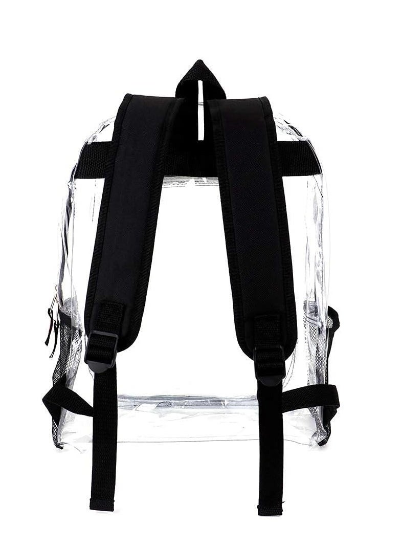 ORiTi - Clear Backpack See Through Backpack Transparent Bookbag Heavy Duty Clear Backpacks for School,Work,Security,College - Image 1