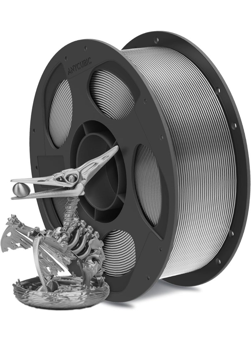 Anycubic خيوط PLA حرير فضي، 1.75 مم / 1000 جرام مع لمسة حريرية باللون الفضي - Image 1