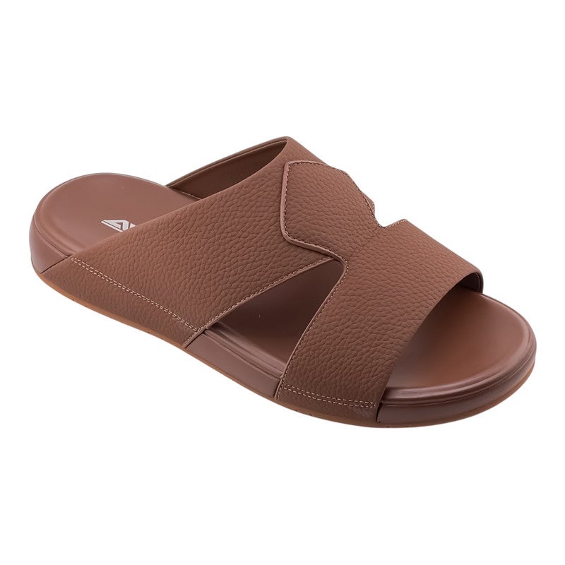 AET A E T Handmade Arabic Sandals For Men | Outdoor Mens Slippers | Everyday Flip Flops Open Toe | Arabic Genuine Leather | New Arabic Design | MultiColor Footbed | Comfortable & LightWeight - Image 1