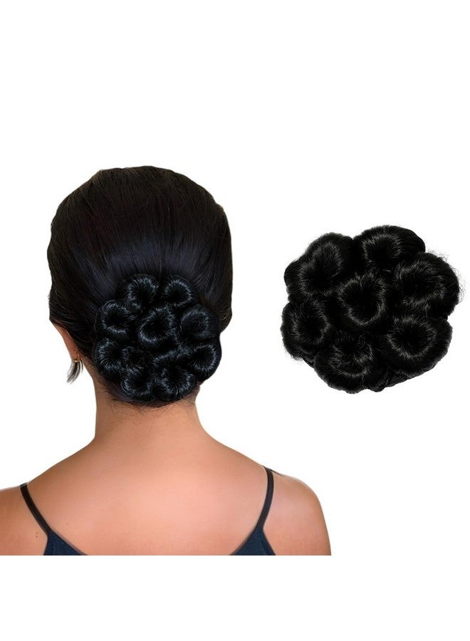 BLUSHIA Dory Panja | Hair Bun | [Black] Messy Bun Hair Extension for Women & Girls [PACK OF 1] - Image 1