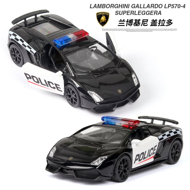 (Boxed) Simulation 1 To 36 American Mustang Rambo Police Car Children'S Toys Alloy Car Model Baking Accessories - Image 4