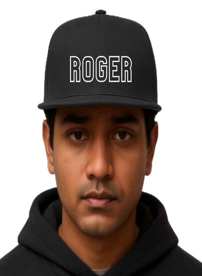 Nutcase Custom Swag Cap - Black Flat Brim Hip Hop Cap for Bold Street Style - Image 1