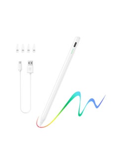 Generic Stylus Pen for iPad with Tilt Precision with Palm Rejection Technology for iPro 2018-2024 13-11-12.9 inch 10-9-8-7-6 Air 11 13 M2-6-5-4-3 Mini 5-6 White for iPad 10th-9th-8th-7th Generation  - Image 1