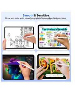 Generic Stylus Pen for iPad with Tilt Precision with Palm Rejection Technology for iPro 2018-2024 13-11-12.9 inch 10-9-8-7-6 Air 11 13 M2-6-5-4-3 Mini 5-6 White for iPad 10th-9th-8th-7th Generation  - Image 5