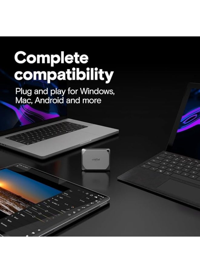 هارد SSD خارجي محمول 4 تيرا USB 3.2 بسرعة قراءة وكتابة تصل إلى 1050MB/s لتخزين الملفات والنسخ الاحتياطي - Image 4