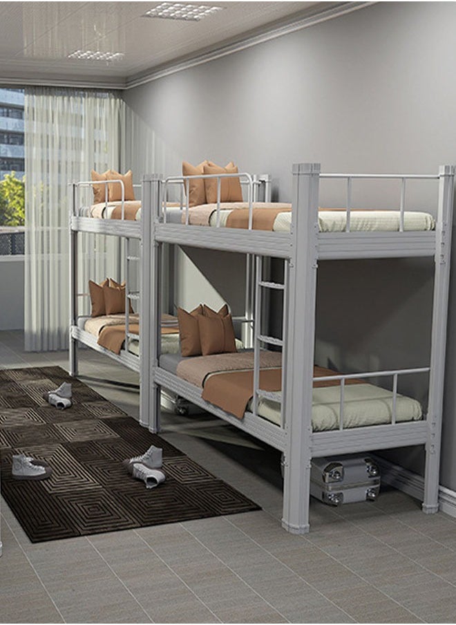 NKX Double Decker Bunker Bed Sturdy Metal Frame, Space-Saving Design  - Image 2