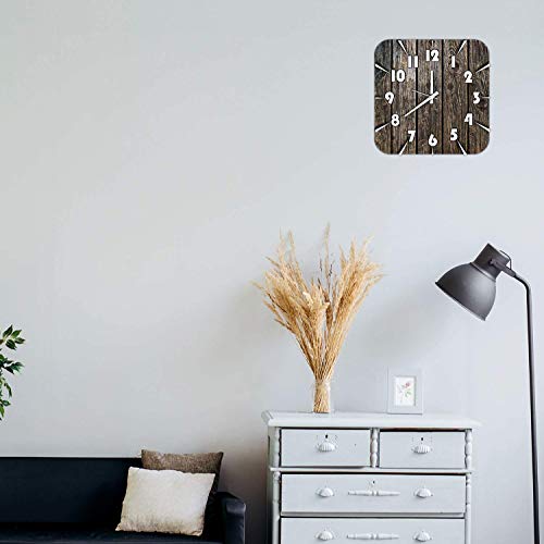 KARTIK Printed Designer Square Wooden Analog Wall Clock Without Glass for Home/Living Room/Bedroom/Kitchen and Office (Multicolor-6) - Image 2
