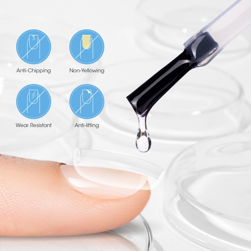 Gellen Nail Dehydrator, Primer & Top & Base Coats Kit - Superior Protein Bonding, Fast Air Dry for Acrylic Powders & Gel Polish - Image 5