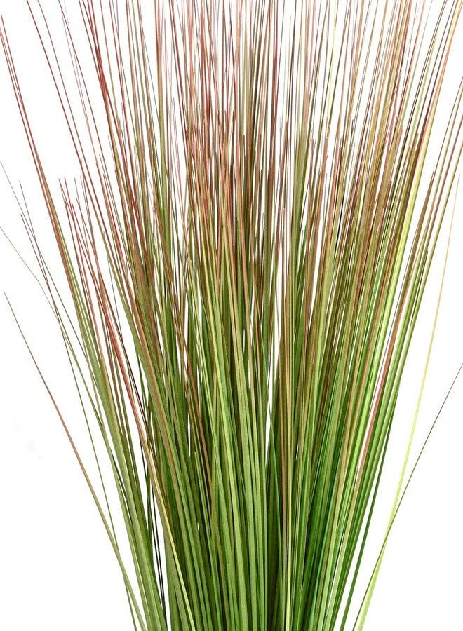 Antspirit 8pcs 27" Outdoor Artificial Plants Faux Onion Grass Artificial Tall Grass Plants Outdoor Faux Fake Grass Greenery Fake Shrubs Plant (8, Green) - Image 4