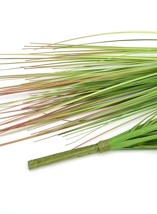 Antspirit 8pcs 27" Outdoor Artificial Plants Faux Onion Grass Artificial Tall Grass Plants Outdoor Faux Fake Grass Greenery Fake Shrubs Plant (8, Green) - Image 5