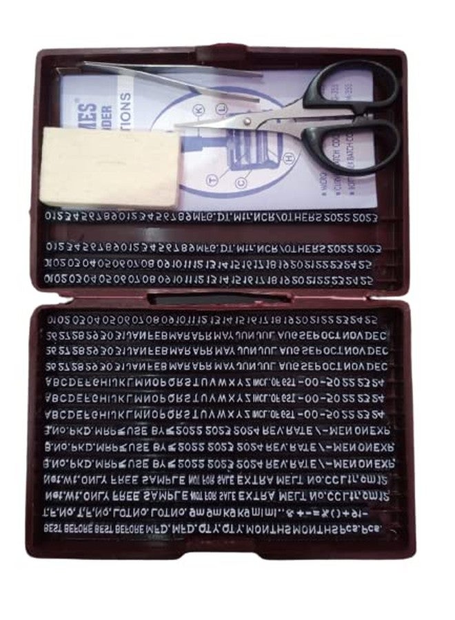 Dinojames 3mm Small Grooved Letter Kit Box | Compatible with All SG Model Batch Coding Machines | Rubber Type Set for Printing - Image 3