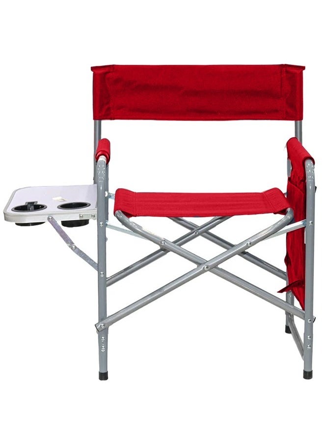 Lightweight foldable portable chair with side table and two cup holders suitable for camping and trips - pzsku/ZA714AD349F1E0232BB84Z/45/_/1731421102/f0640b74-5e84-42bc-b57b-c09ece5ba0ed