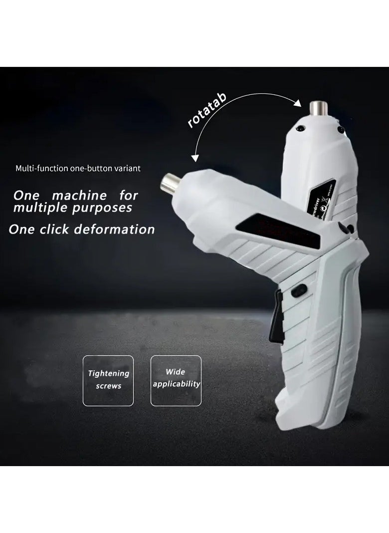 DubaiGallery - 3.6V Electric Screwdriver Multifunctional Mini Cordless Lithium Screwdriver with Electric Drill Bit - Image 1