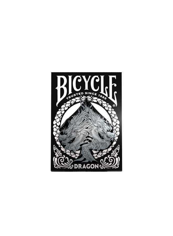 Bicycle Black Dragon Playing Cards - 1 Deck, Air Cushion Finish, Professional, Superb Handling & Durability, Great Gift For Card Collectors - Image 1