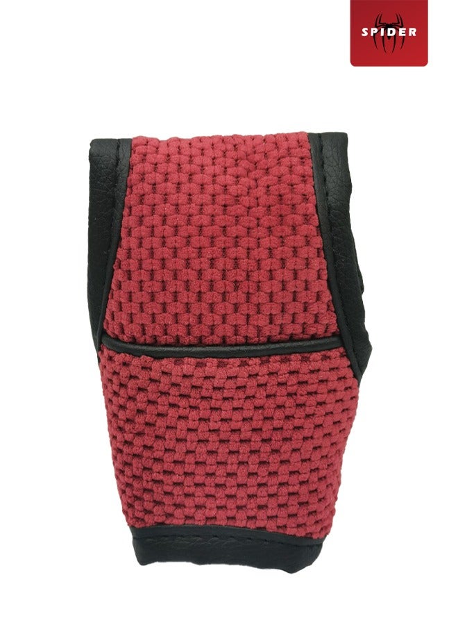 سبايدر غطاء مريح لناقل الحركة المريح من سبايدر، غطاء ناقل الحركة الأوتوماتيكي الممتاز، مقبض تروس أحمر، أسود صغير GDT111 - Image 1