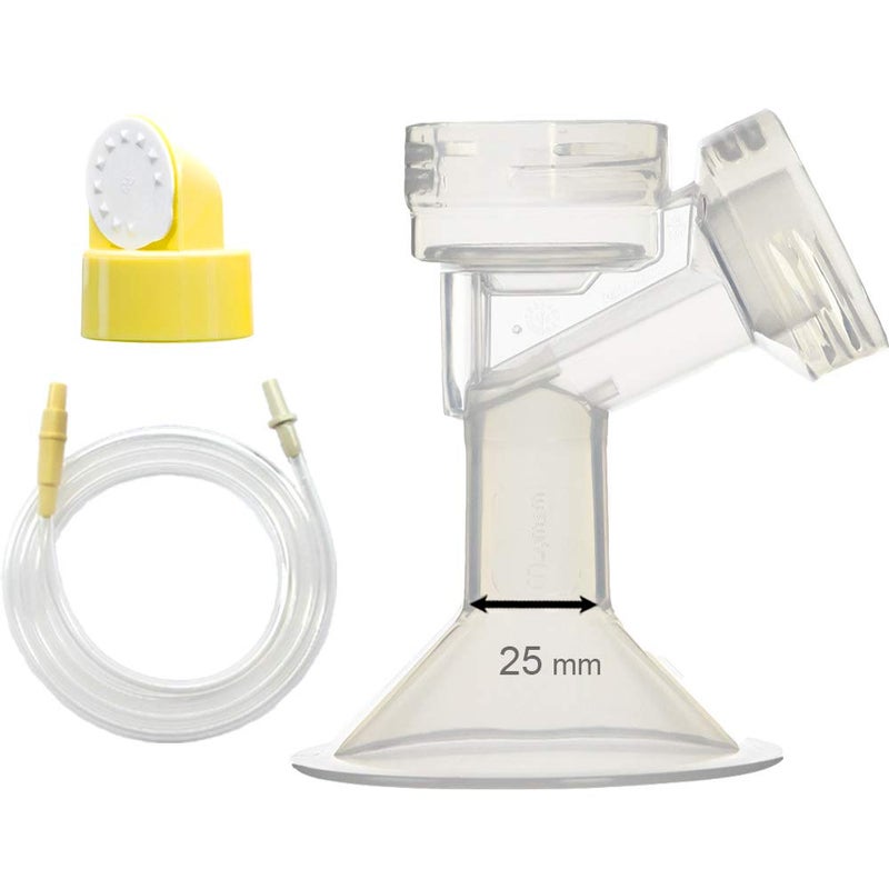 Swing Tubing and Breast Pump Kit Compatible with Medela Swing Breastpump Inc 1 Medium Breastshield Comparable to Medela Personalfit 24mm 1 Valve 1 Membrane and 1 Replacement Tubing