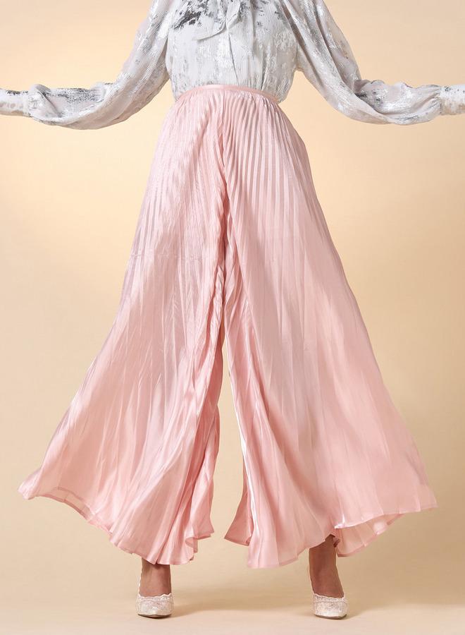 ايكونيك بنطلون بلازو بخصر مرن وطيات من آيكونيك - Image 1