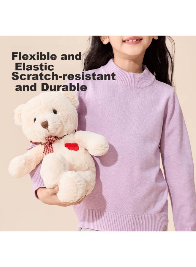Piggy Banner Kids Sweater Winter New Boys' Half Turtleneck Warm Knitwear Fashionable Girls' Winter Base Shirt