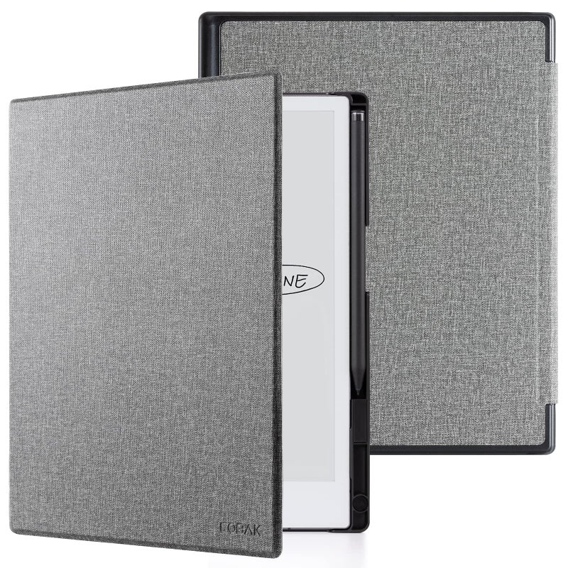 CoBak Case for Remarkable 2 Paper Tablet - Lightweight and Hard Back Shell Protective Book Folio Cover with Built-in Pen Holder - for 10.3" 2020 Released (Gray) - Image 2