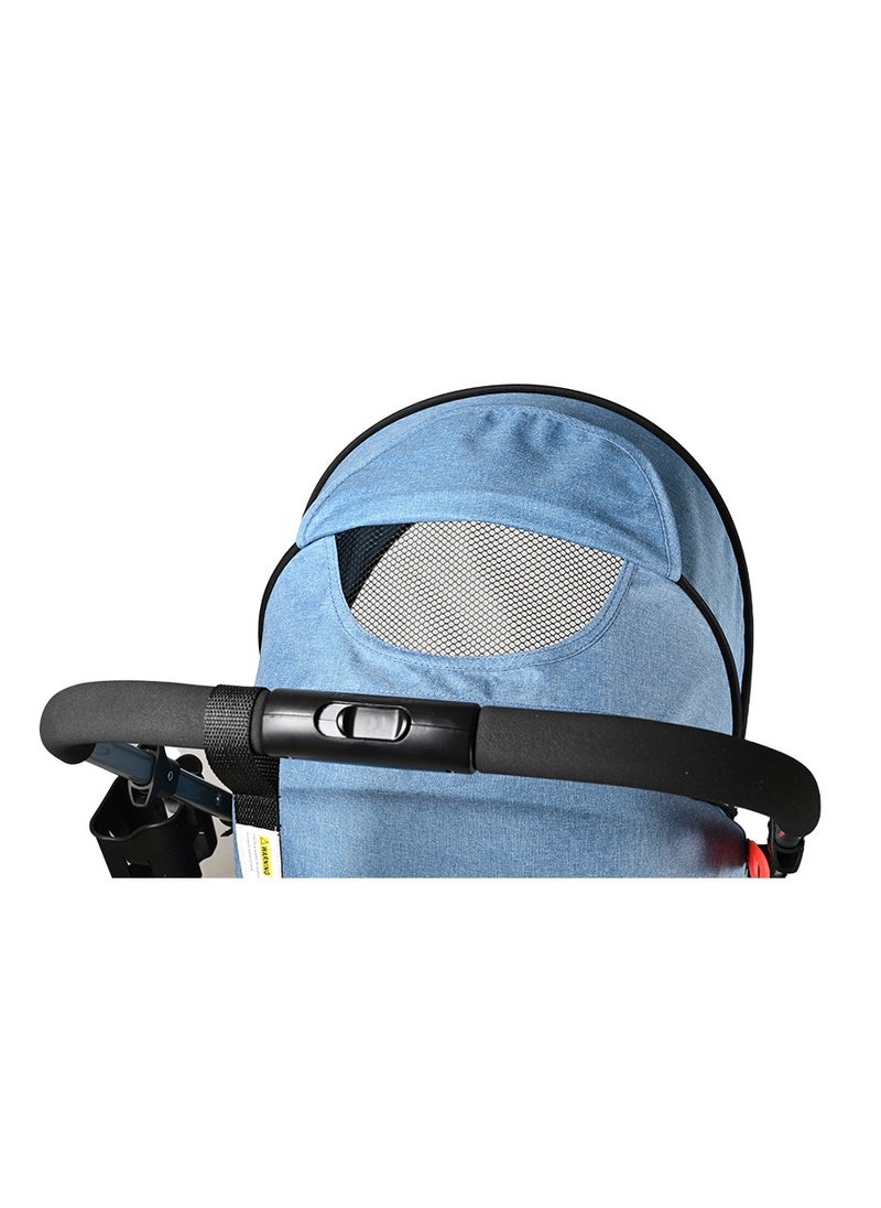 Kiko KIKO COMFORTABLE REVERSIBLE Q STROLLER 8 WHEELS  ( 0 M+ ) - Blue  - Image 2