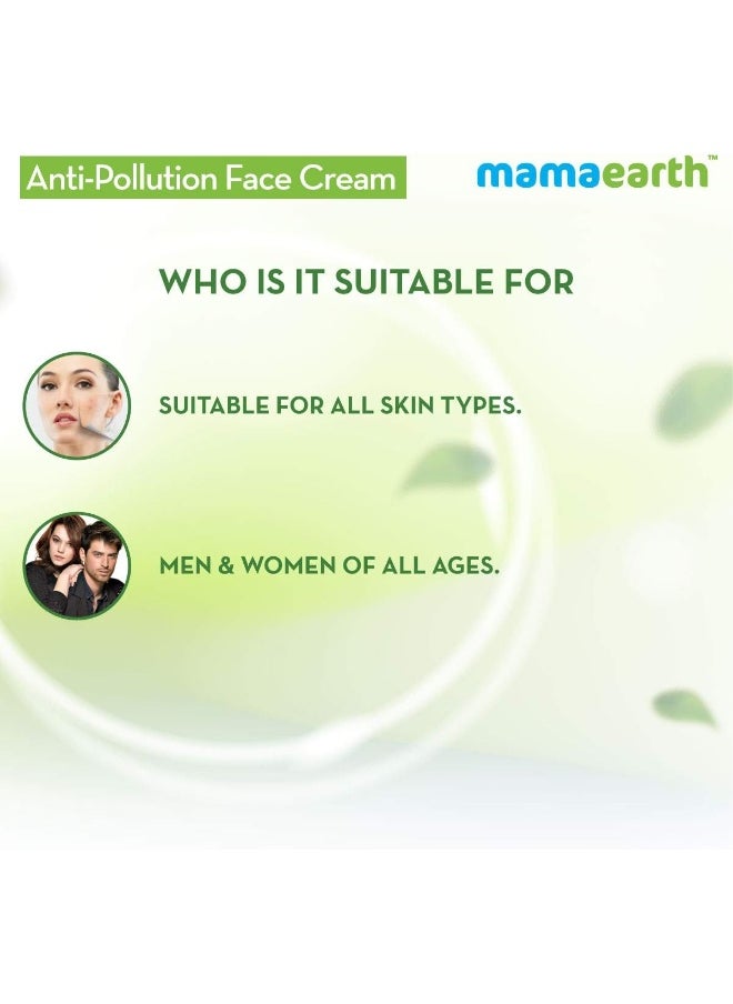 Mamaearth Anti-Pollution Daily Face Cream For Dry And Oily Skin With Turmeric And Pollustop 80 Ml  - Image 5