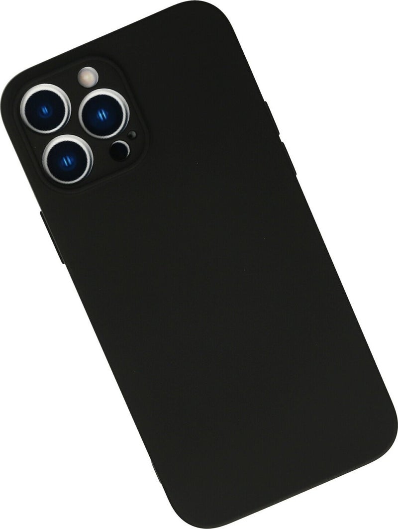Bilişim Aksesuar Bilisim Aksesuar Apple iPhone 13 Pro Max Case Nano Velvet Silicone Inside - Black  - Image 2
