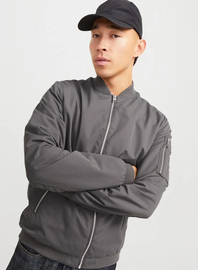 JACK & JONES JJERUSH Collared Bomber Jacket