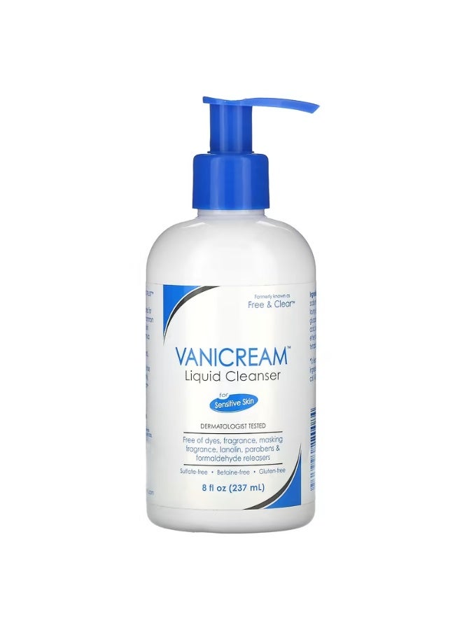 Vanicream, Liquid Cleanser, For Sensitive Skin, Fragrance Free, 8 fl oz (237 ml) - Image 1