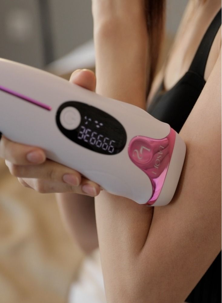 LASOFT IPL Home Hair Removal Device Without Pain 999999 Flash Pulses  5 Strength Degrees Suitable For Sensitive Areas And All Body Areas For Men And Women - Image 4
