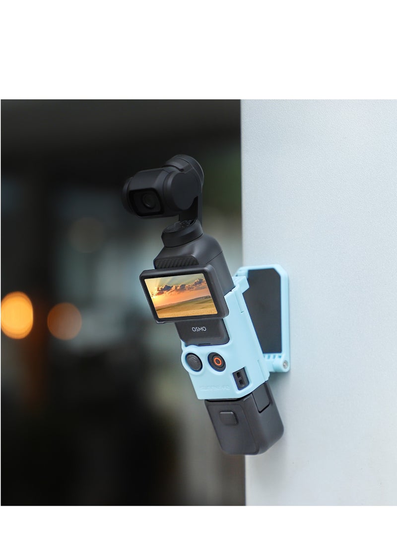 SUNNY LIFE Dedicated Magnetic Mount Stand Compatible with DJI Osmo Pocket 3, Upgraded Pocket3 Accessories Adapter Clamp Magnet Suction Case Holder on Desktop, Vertical Surface, 180° Adjustable Handle, WITH 2 Lens Protector + 2 LCD Screen Protector  - Image 2