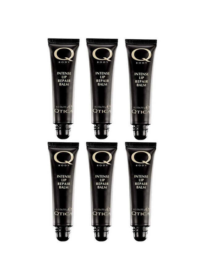 مجموعة بلسم إصلاح الشفاه المكثف من كيوتيكا مكونة من 6 قطع من جل الشفاه المرمم ذو الملمس الكريمي الناعم للشفاه الجافة والمتشققة ونعومة الترطيب الفوري
