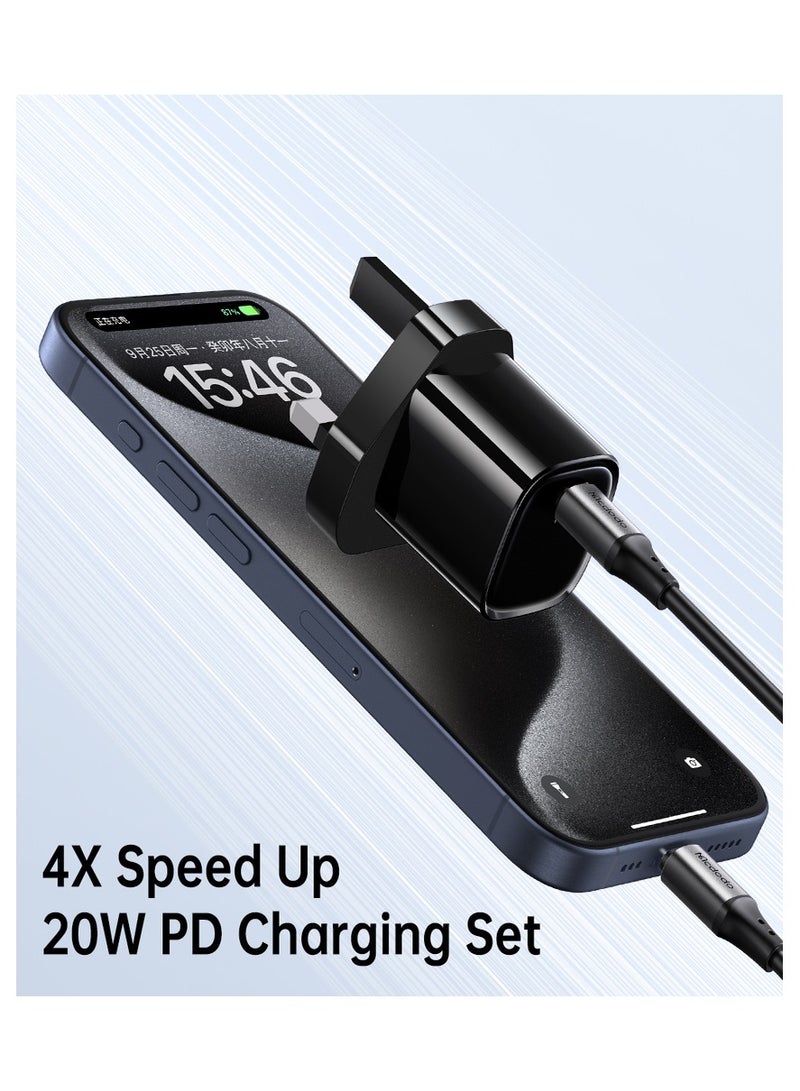 مكدودو شاحن وكيبل تايب سي يدعم الشحن السريع 20W PD - Image 1