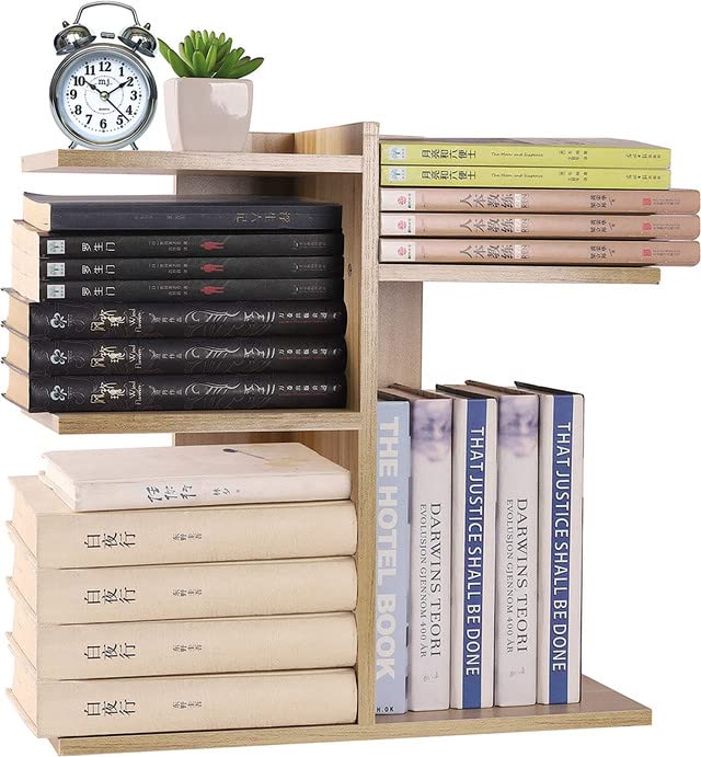 UniArt Bookshelf Desk Supplies Organizers Storage Display Rack Office Home Dcor Beige L1634 X W748 X H1634