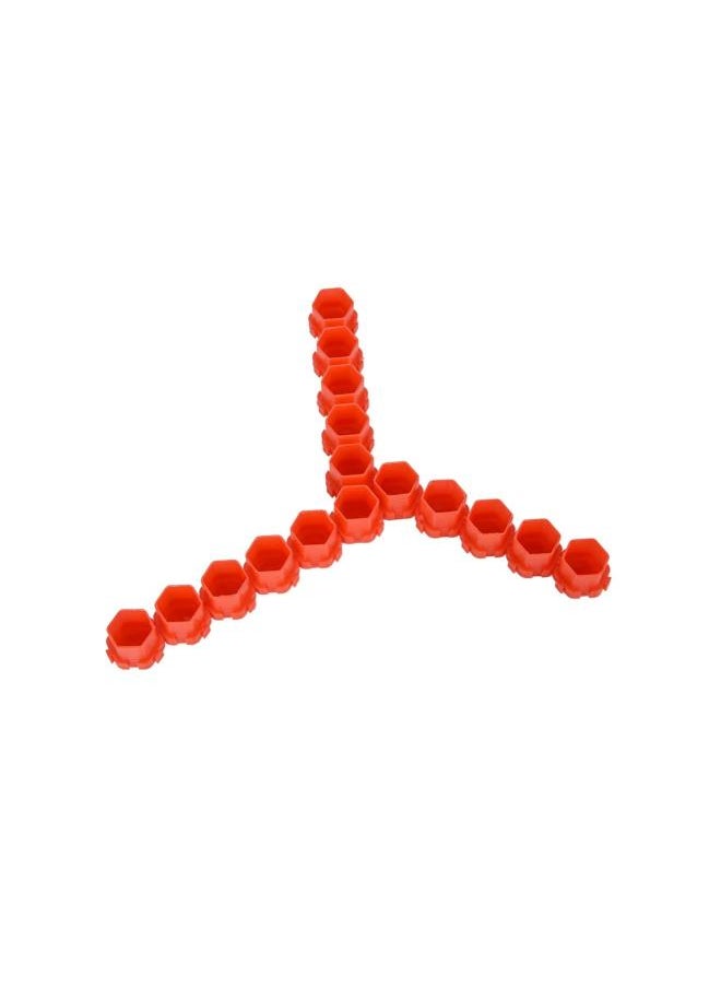 WYBOT - Tattoo Ink Caps Cups, 200 pcs Disposable Tattoo Ink Cups Small,Tattoo Pigment Ink CapsFor Tattooing Tattoo Machine Tattoo Supplies Tattoo Needles Tattoo Kits(red) - Image 1
