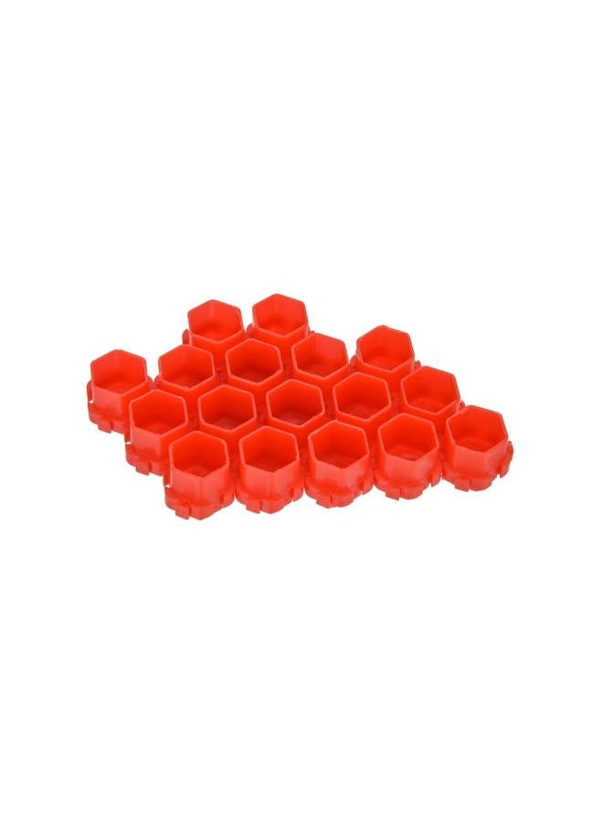 WYBOT - Tattoo Ink Caps Cups, 200 pcs Disposable Tattoo Ink Cups Small,Tattoo Pigment Ink CapsFor Tattooing Tattoo Machine Tattoo Supplies Tattoo Needles Tattoo Kits(red) - Image 1