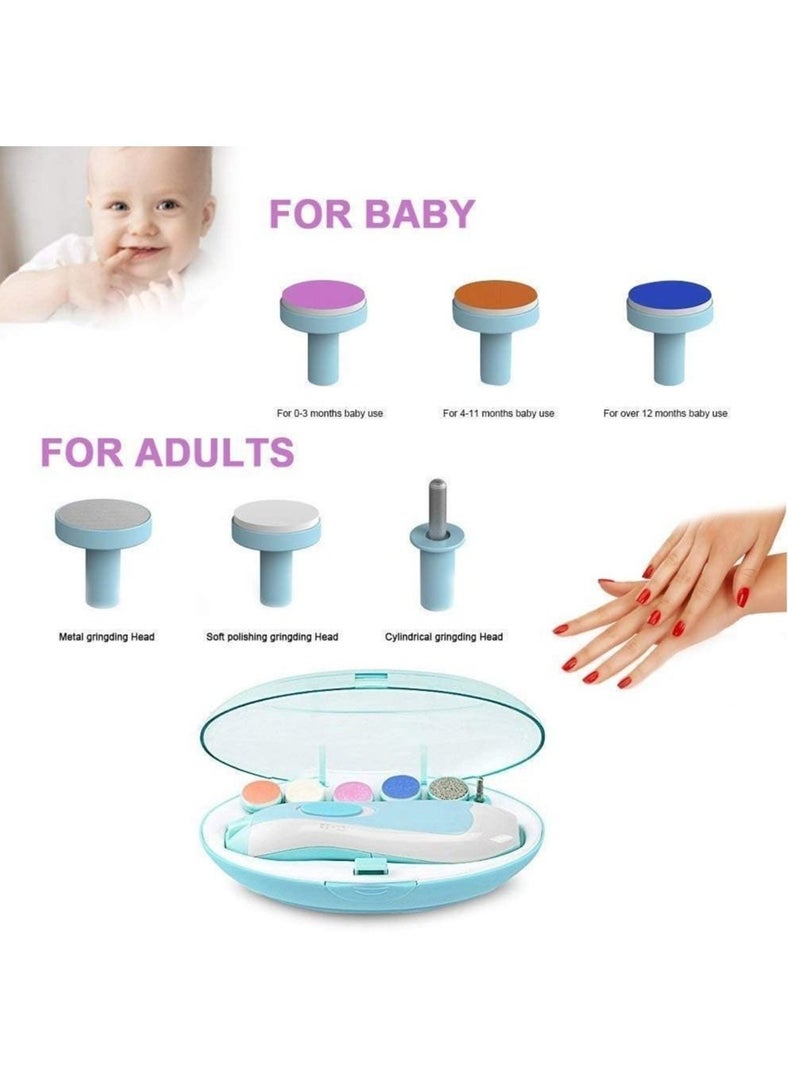 Baby Nail Trimmer, Fansidi Upgraded Safe Baby Nail File- Electric Baby Nail Clipper for Newborn or Toddler Toes and Fingernails - Girls and Boys Accessory - Image 2