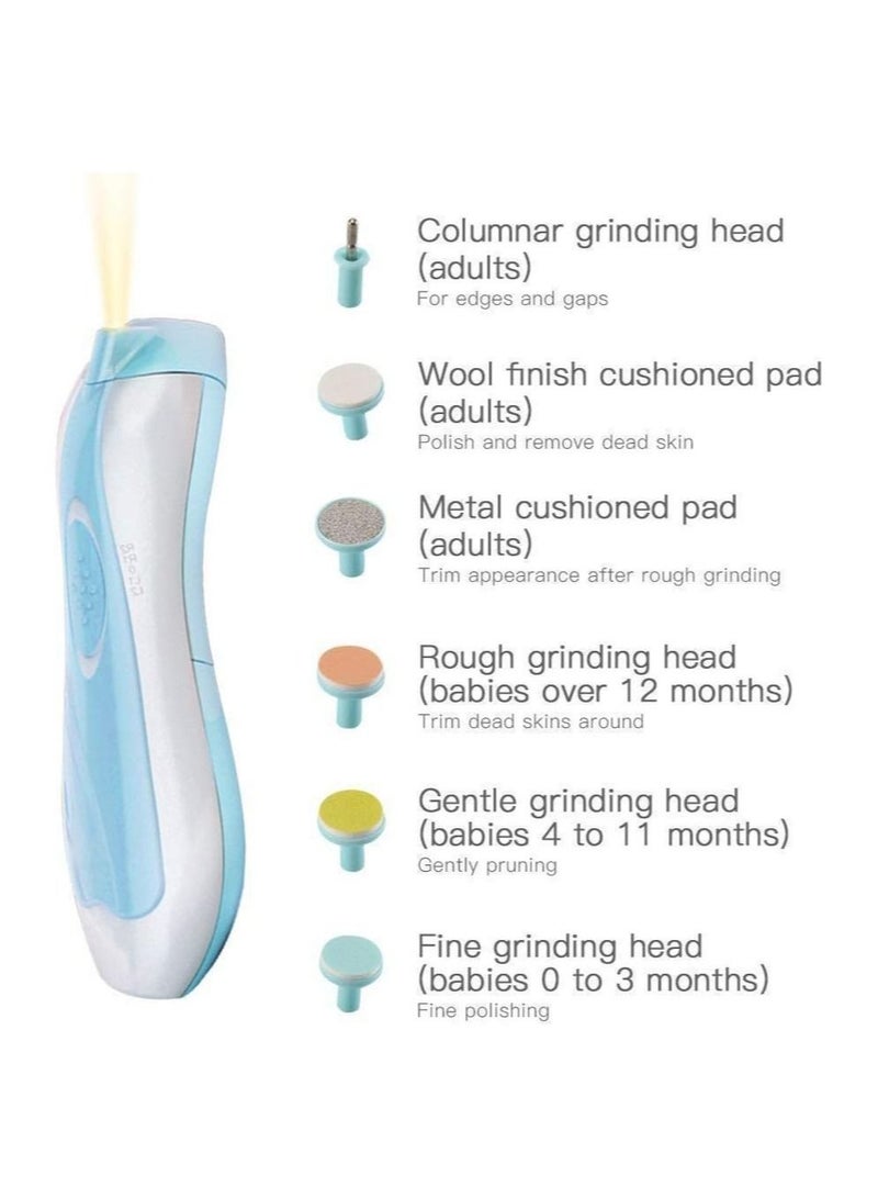 Baby Nail Trimmer, Fansidi Upgraded Safe Baby Nail File- Electric Baby Nail Clipper for Newborn or Toddler Toes and Fingernails - Girls and Boys Accessory - Image 3