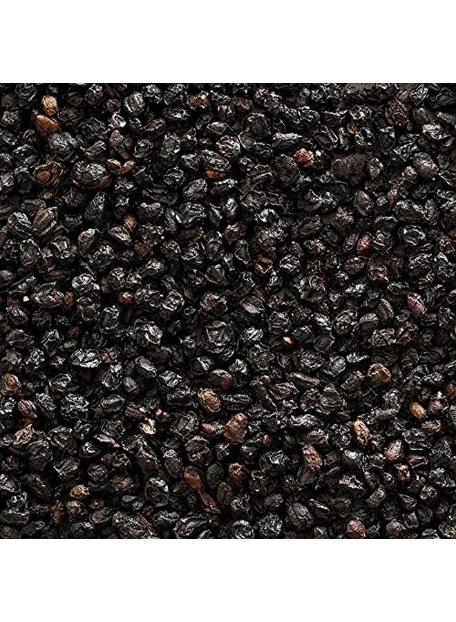 Frontier Co-op Dried Elderberries European Whole; Kosher & Nongmo; For Making Tea Syrup Gummies; 1 Pound Bulk Bag; Sambucus Nigra L. - Image 1