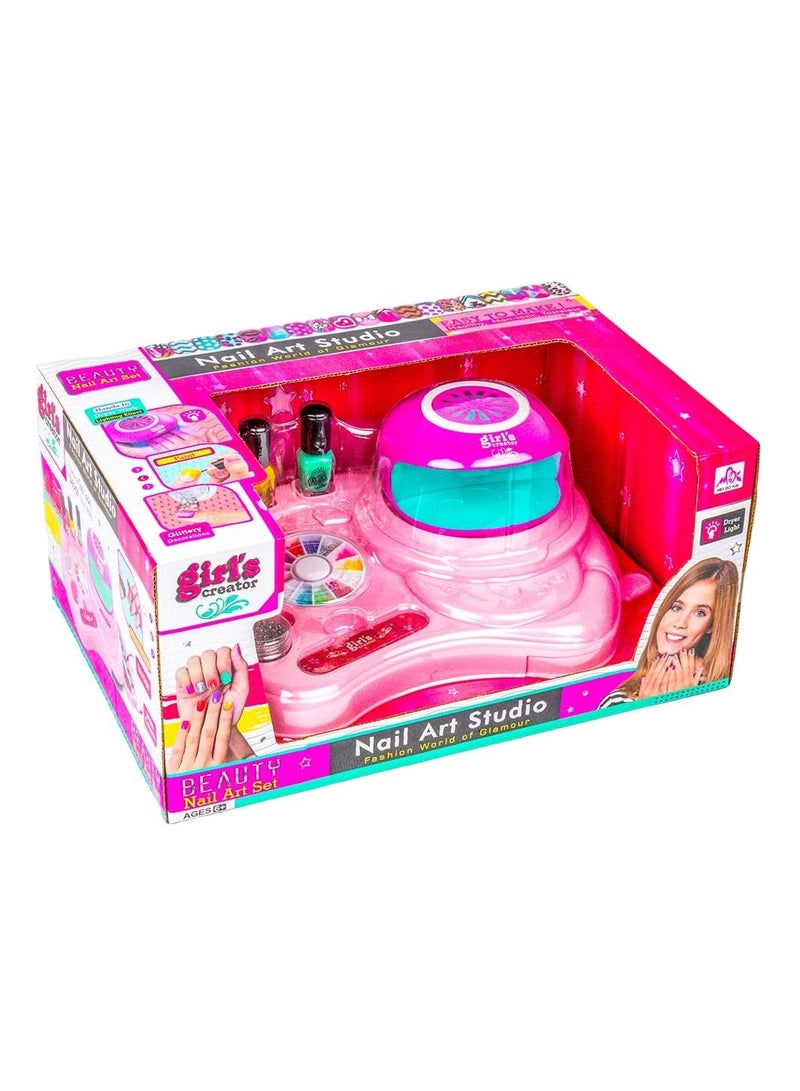 Girls Creator Nail Art Studio with Machine - MKB-385