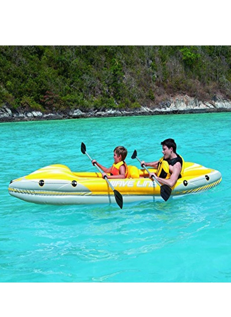 Bestway Candor Inflatable Swimming Boat with Oars and Comfortable Seats - Practical and Safe Design for Lakes and Rivers 26-65020  - Image 2