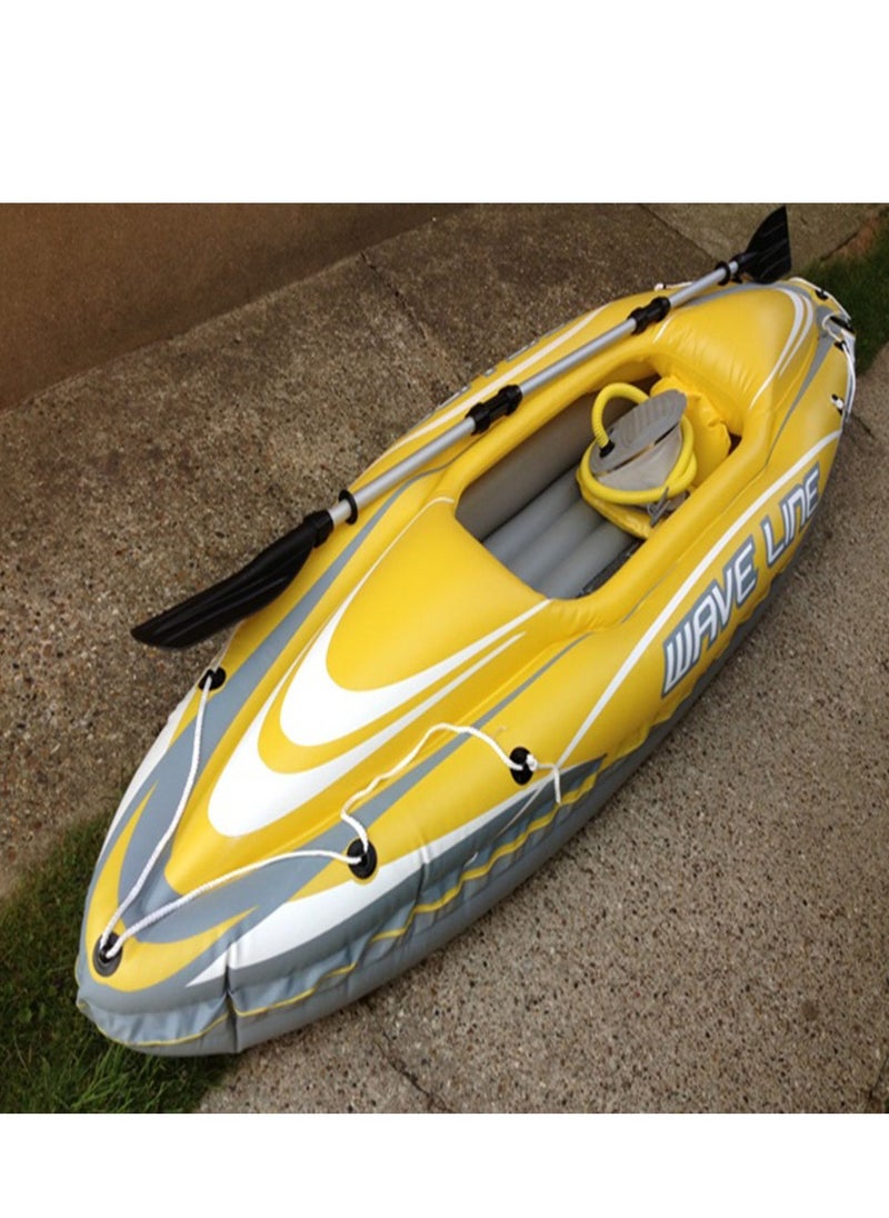 Bestway Candor Inflatable Swimming Boat with Oars and Comfortable Seats - Practical and Safe Design for Lakes and Rivers 26-65020  - Image 4