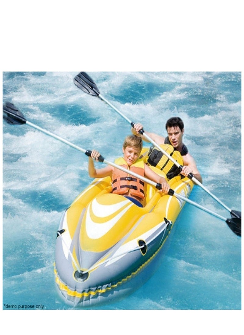 Bestway Candor Inflatable Swimming Boat with Oars and Comfortable Seats - Practical and Safe Design for Lakes and Rivers 26-65020  - Image 5