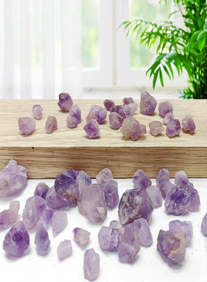 9Dzine مجموعة أحجار الجمشت الطبيعية المصقولة من 9Dzine®، وزن 50 غرام، أحجار كريمة خام، زينة منزلية، هدية، أحجار جمشت أرجوانية مصقولة، مناسبة للعلاج بتقنية الريكي. - Image 4