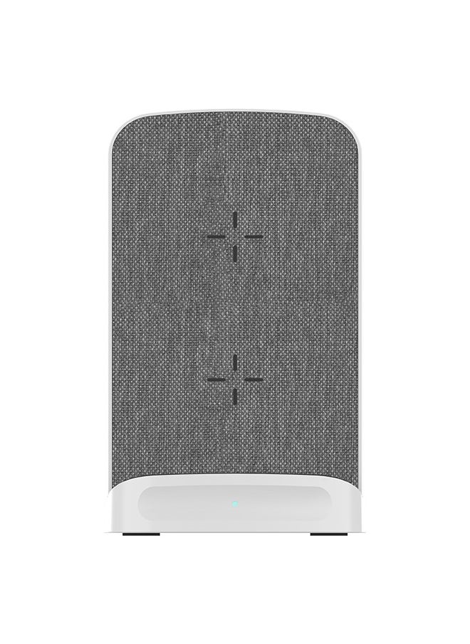 Generic - Wireless Charger, 15W Grey Fast Wireless Charging Stand, Qi-Certified for iPhone 15/14/13/12/12 Pro/11/11 Pro Max/XS Max/XR/XS/X/8, for Samsung Galaxy S22/S21/S20/S10/S9/S8 (No AC Adapter) - Image 1