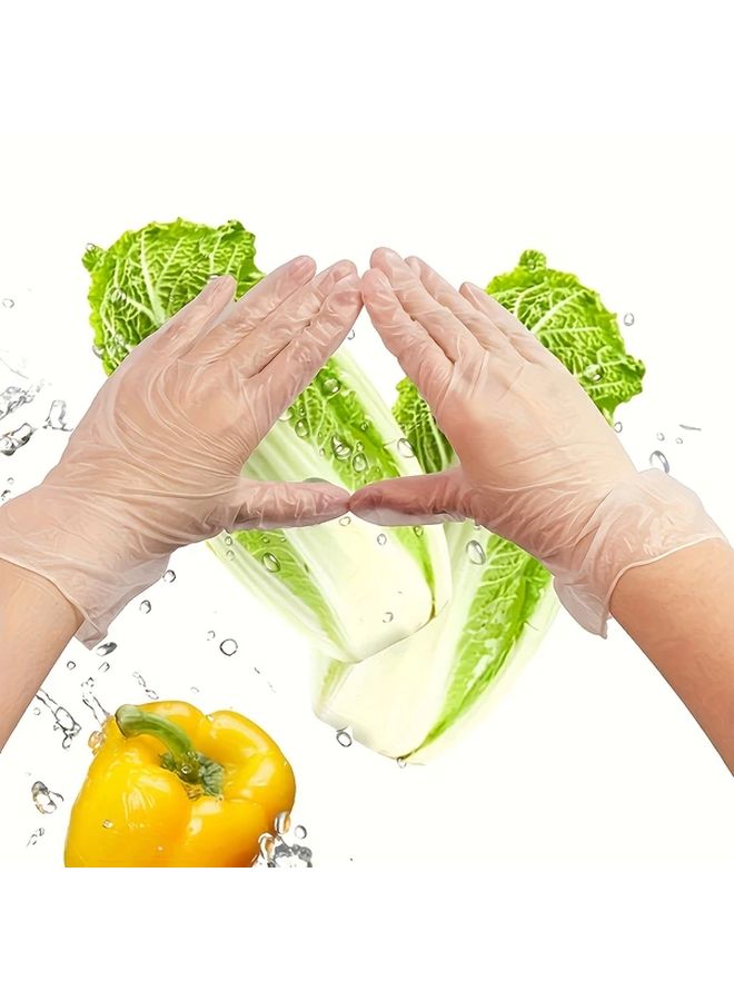 100 Pack TPE Disposable Gloves Large Size Powder Free For Kitchen Cleaning Beauty Pet Grooming - Image 5