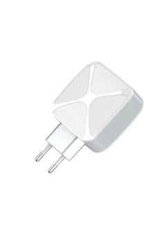LDNIO شاحن سفر سريع عالي الجودة A3310Q بمقبس الاتحاد الأوروبي و3 منافذ USB بقوة 30 وات مع كابل USB من النوع C - أبيض  - Image 3