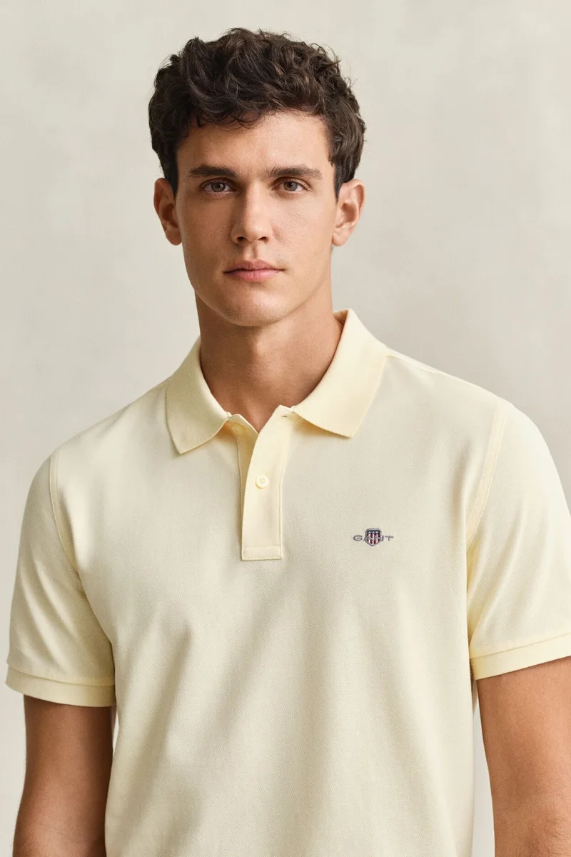 غانت Regular Shield Ss Pique Polo