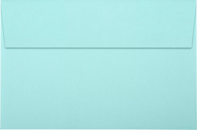 LUXPaper A9 Invitation Envelopes | Peel & Press | 5 3/4" x 8 3/4" | Seafoam Blue | 80lb. Text | 50 Qty - Image 2
